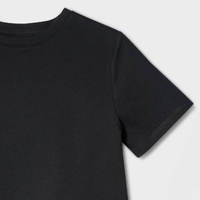 Cat & Jack Boys' Short Sleeve 100% Cotton Classic Fit T-Shirt - Cat & Jack™ Black L — фото 3