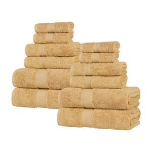 Organic Cotton Medium Weight Solid Towel Set by Blue Nile Mills - 1 of 4