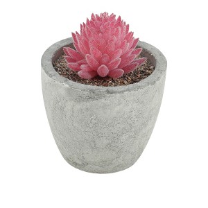 Unique Bargains Artificial Plants Flocked Mini Chihuahua in Pulp Plastic 1.57"x1.57"x2.95" 1 Pcs - 1 of 4