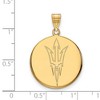 Black Bow Jewelry 14k Yellow Gold Arizona State Sun Devils NCAA Large Pendant - 2 of 3