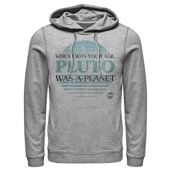 Men's NASA My Age Pluto Was A Planet Pull Over Hoodie