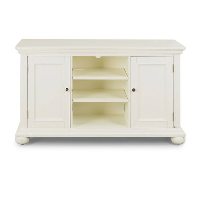 Dover 56" White Poplar Entertainment Center with Adjustable Shelves