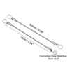 Unique Bargains Stainless Steel Lanyard Cable Eyelets Ended Security Wire Rope Silver 6 Pcs - 2 of 4