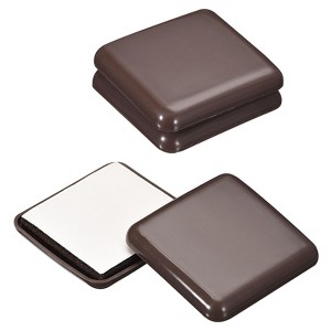 Unique Bargains Plastic Self-adhesive Smooth Tile Vinyl Round Sliding Pads - 1 of 4