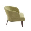 NicBex Mid-Century Modern Accent Chair, Round Back Lounge Chair with Wooden Legs & Plush Fabric Upholstery for Living Room, Bedroom, Office - 4 of 4