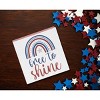 C&F Home 4.75" x 4.75" x 1.5" Free To Shine 4th of July Patriotic Shelf Block Décor - 2 of 4