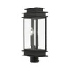 Livex Lighting Princeton 2 - Light Post Light in  Black/Polished Chrome Stainless Steel - 2 of 4