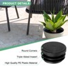 Unique Bargains Durable Plastic Multipurpose Use Mechanical Fasteners 30 Pcs Black - 2 of 4