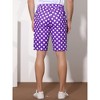 INSPIRE CHIC Men's Polka Dots Comfort Flat Front Chino Shorts - 3 of 4
