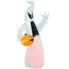 ACEPANO 70.80 in. H Halloween Inflatable Outdoor Ghost Decoration with Pumpkin For Garden, Lawn, Party & Festival-White - 3 of 4