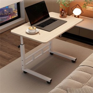 Standing Desk Adjustable Height, Mobile Stand Up Desk with Wheels, Small Computer Desk Rolling Desks, Portable Laptop Desk Home Office Desks - 1 of 4