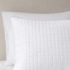 PAGED Full/Queen Comforter Set Reversible 3 Piece Bedding Sets, Square Check Pattern Bed in a Bag with 1 Quil and 2 Pillowcases for Bedroom - 4 of 4