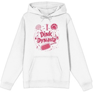 Pickleball "Dink Dynasty" Adult Long Sleeve Hoodie - 1 of 2