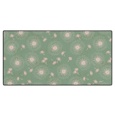 H Miller Ink Illustration Make A Wish Dandelion Pattern Desk Mat
