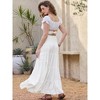 INSPIRE CHIC Women's Summer 2026 Elastic High Waist Swing A Line Maxi Skirts - 3 of 4