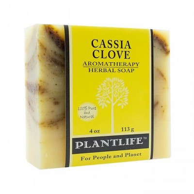 Plantlife Cassia Clove Bar Soap – Moisturizing, Soothing, Handcrafted, Plant-Based – Made in California, 4oz