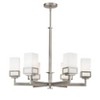 Livex Lighting Harding 6 - Light Chandelier in  Brushed Nickel - 3 of 4