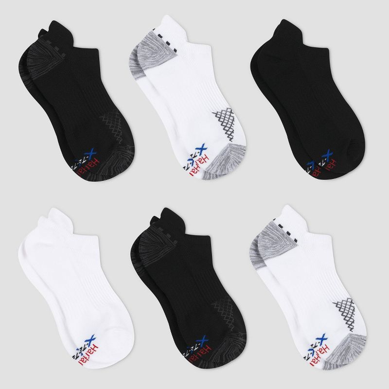 Hanes Premium Men's Performance Heel Shield Socks 6pk - 6-12, 3 of 5