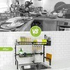 LunaLulinlk Over The Sink Dish Drying Rack,25.9"-33.4" Large Stainless Steel Dish Drying Rack Drainer, Expandable Height , 2 Tier - 2 of 4