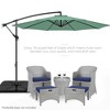 Best Choice Products 10ft Offset Hanging Outdoor Market Patio Umbrella w/ Easy Tilt Adjustment - 2 of 4