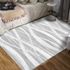 9x12 Washable Area Rugs, Rug for Living Room, Soft Modern Wave Distressed Carpet, Non-Slip Entry Rug, Print Rug, Low Pile Non-Shedding Foldable Rugs - 2 of 4