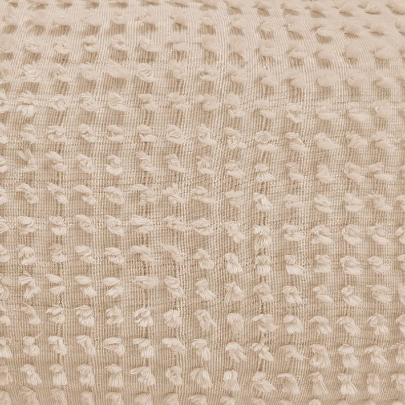 King Olivia Comforter 100% Cotton Tufted Chenille Comforter Set Light Beige - Better Trends, 6 of 7