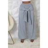 Slickblue Women's High-Waisted Stretch Pants, Elastic Waist, Pockets, Cuffed Bottoms, Color Options, Size S-L - 2 of 4