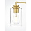 Elegant Lighting Ronnie 4 light Brass and Clear Bath Sconce - 4 of 4