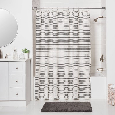 72" Tension Or Permanent Mount Cast Style Finial Shower Curtain Rod