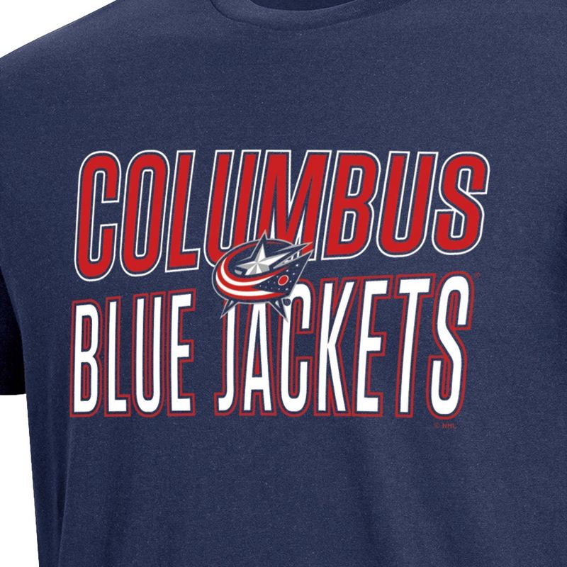 NHL Columbus Blue Jackets Men&#39;s Short Sleeve T-Shirt, 3 of 4