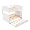 YOOCOZZ Full Over Full Bunk Bed with Twin Trundle, Pine Wood Bunk Bed with Guardrails - 4 of 4
