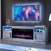 TV Stand for Living Room,Modern 70" Wooden TV Console with Storage Cabinet, Fits TVs up to 75 - 3 of 4