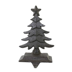 6.0 Inch Rustic Tree Stocking Holder Star Mantle Stocking Holders - 1 of 3