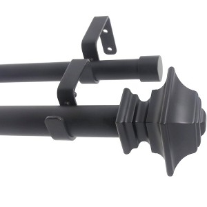 Urbanest Pila Manhattan 1-inch 3-4 inch Double Drapery Curtain Window Rod Set - 1 of 4