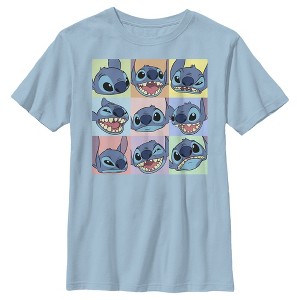 Boy's Lilo & Stitch Facial Expressions of Stitch T-Shirt - 1 of 4