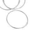 Unique Bargains Metal Staple Book Binder Loose Leaf Rings Keychain 2.7" Diameter 3 Pcs - 4 of 4