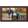 PosterPalooza | Panoramic Decor Brown Picture Frame - UV Acrylic, Foam Board Backing, Hanging Hardware - 2 of 4