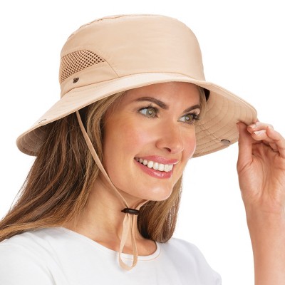 Collections Etc Adjustable Sun Protection Hat