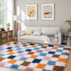 LOVEVOOK 5x7ft Checkered Area Rugs for Living Room, Bedroom, Soft Shaggy Multicolour Rugs Kids Room, Non-Slip Fuzzy Carpet Indoor - 3 of 4