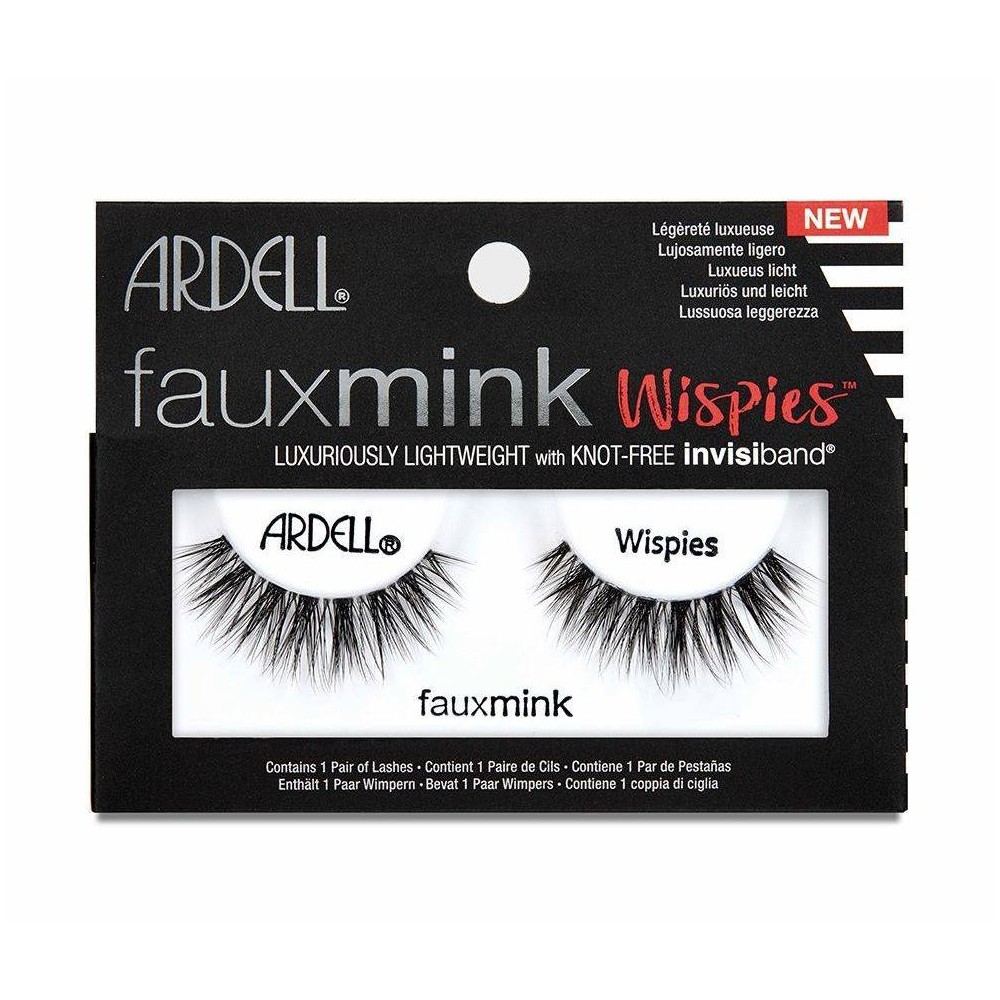 Photos - False Eyelashes Ardell Eyelash Wispies Faux Mink Black - 1pr 