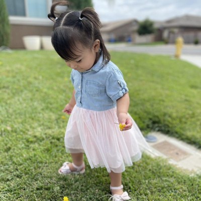 Denim shirt tulle skirt toddler online