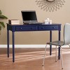 Janice Farmhouse 2-Drawer Writing Desk - Blue - SEI - 2 of 4