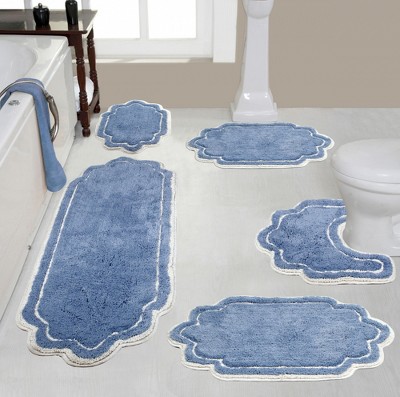 Allure Collection Cotton Tufted Bath Rug Set Set of 5 - Home Weavers