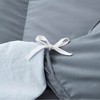 Peace Nest Light&All-Season Warmth White Goose Feather Down Comforter Duvet Dark Gray - image 3 of 4