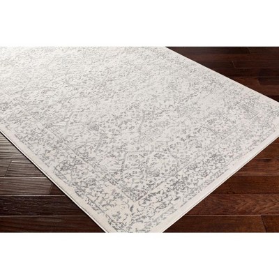 Beauvais Gray and Ivory Wool Blend 5'3" x 7'1" Area Rug