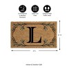 28" x 16" Monogram Coir Mat, Letter  "L" - 2 of 4
