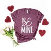 Simply Sage Market Be Mine Words Short Sleeve Graphic Tee - 2 of 4