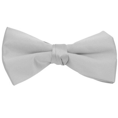 Young Boy's Pre-tied Adjustable Length Bow Tie - Formal Tuxedo Solid Color
