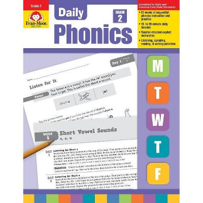 Daily Phonics, Grade 2 - by  Evan-Moor Educational Publishers (Paperback)