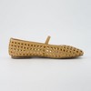 CUSHIONAIRE Women's Weavy Squared Toe Woven Ballet Flat, +Memory Foam, Wide Widths Available - 4 of 4